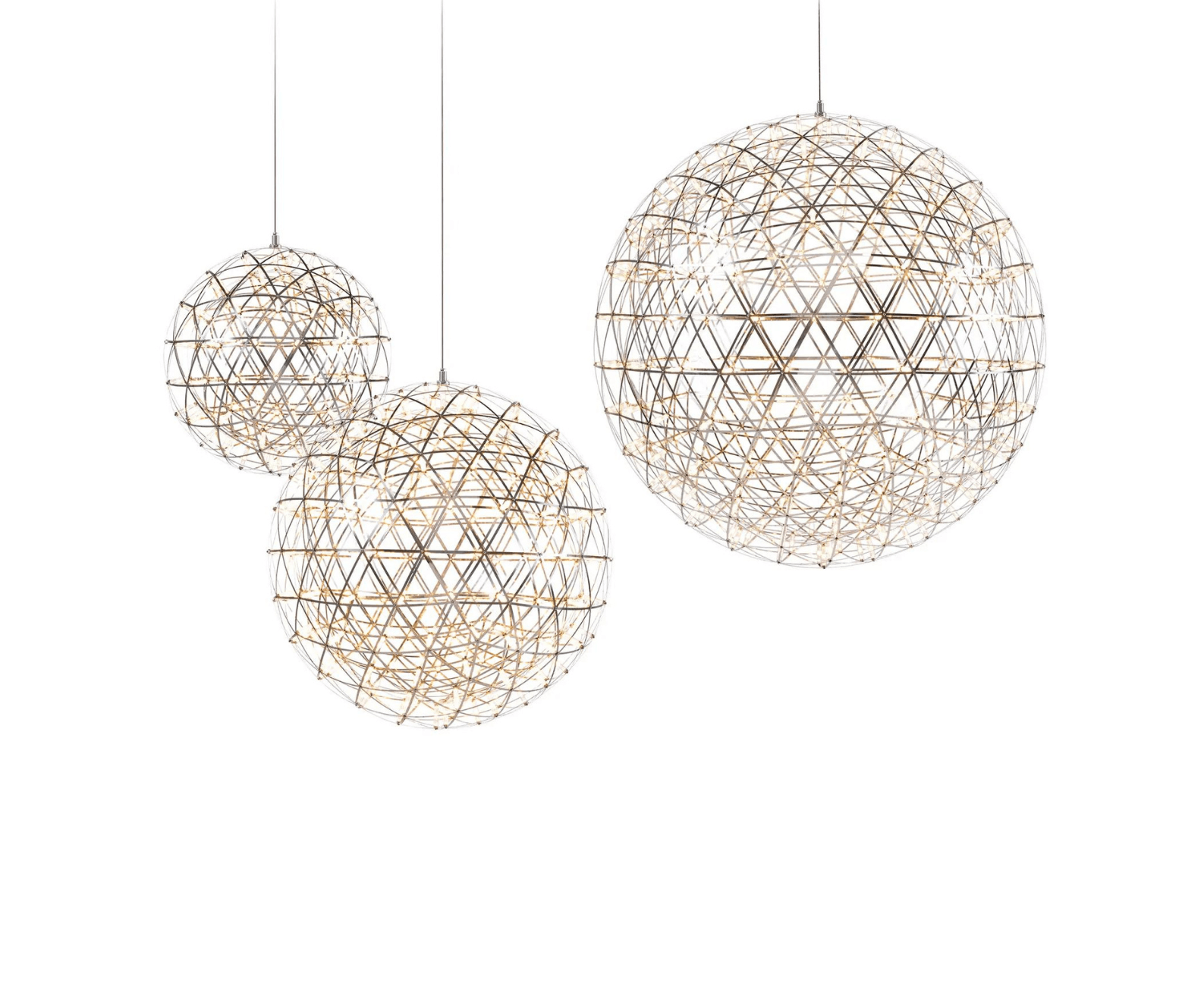 RAIMOND II chandelier stainless steel Moooi Eye on Design