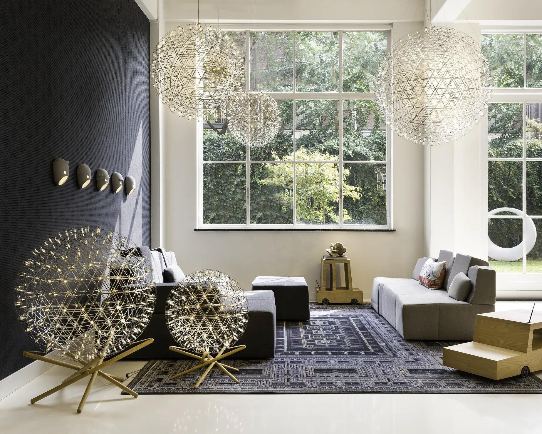 RAIMOND II chandelier stainless steel Moooi Eye on Design