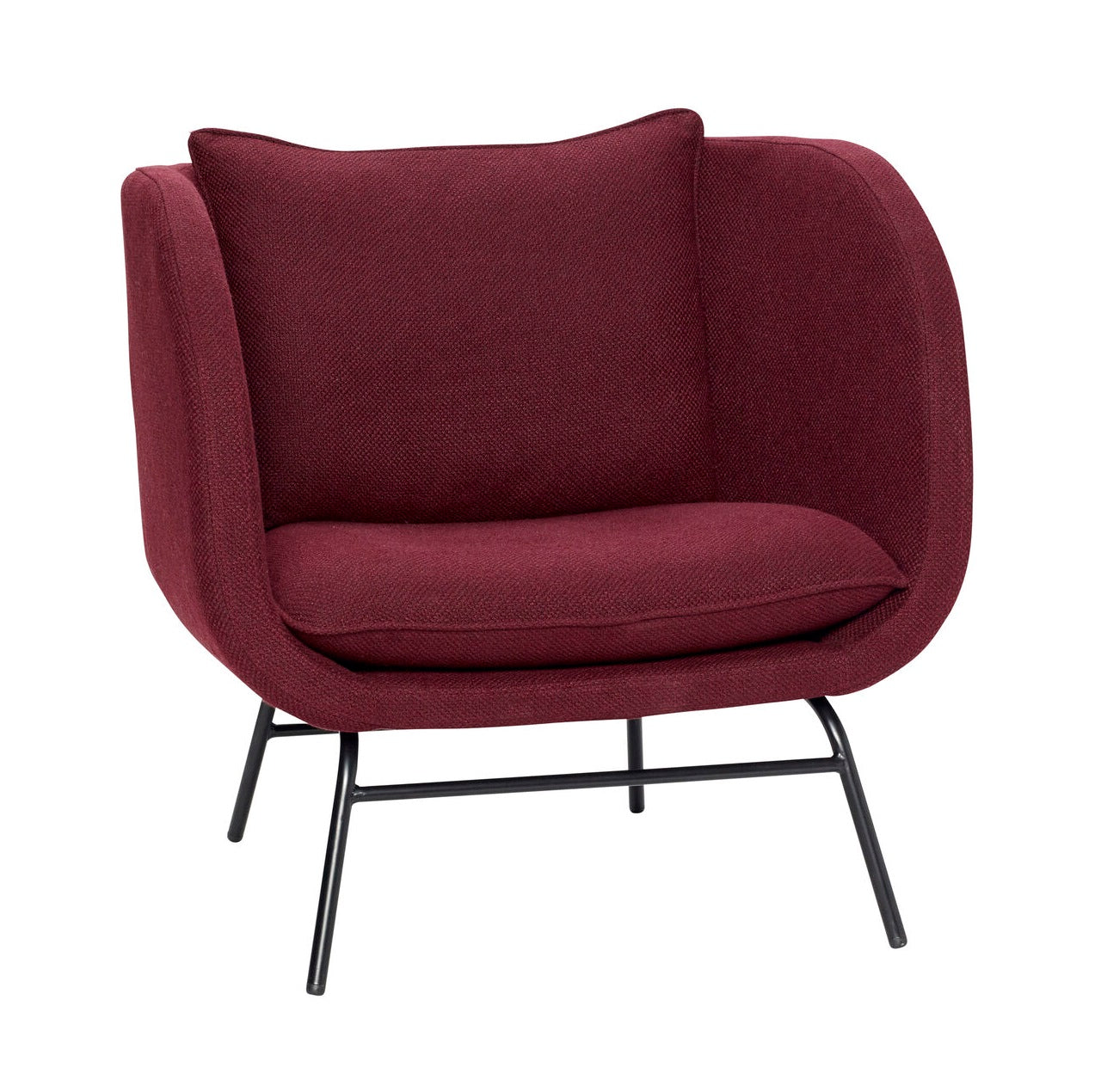 ROUNDY burgundy armchair