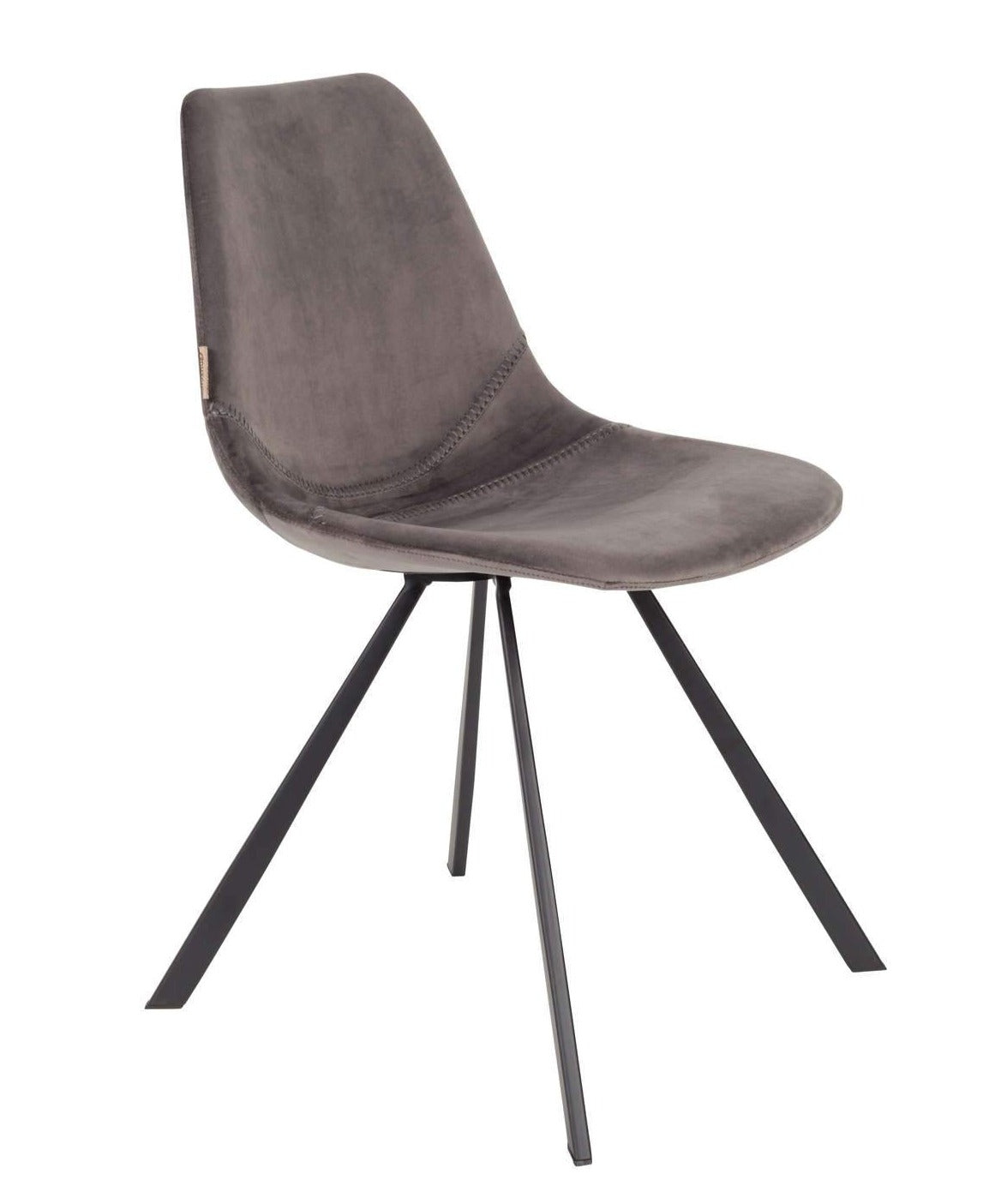 FRANKY VELVET chair grey, Dutchbone, Eye on Design