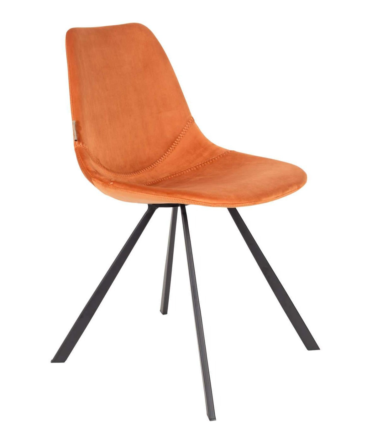 FRANKY VELVET orange chair, Dutchbone, Eye on Design