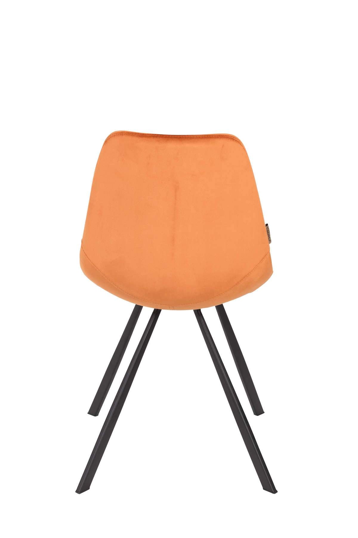 FRANKY VELVET orange chair, Dutchbone, Eye on Design