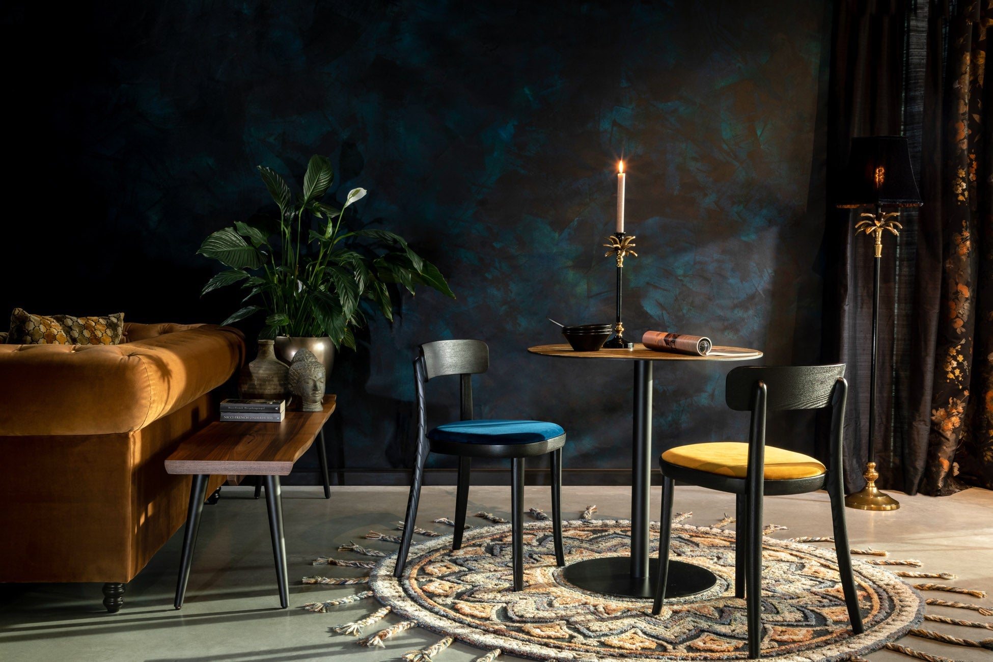 BRANDON chair blue, Dutchbone, Eye on Design