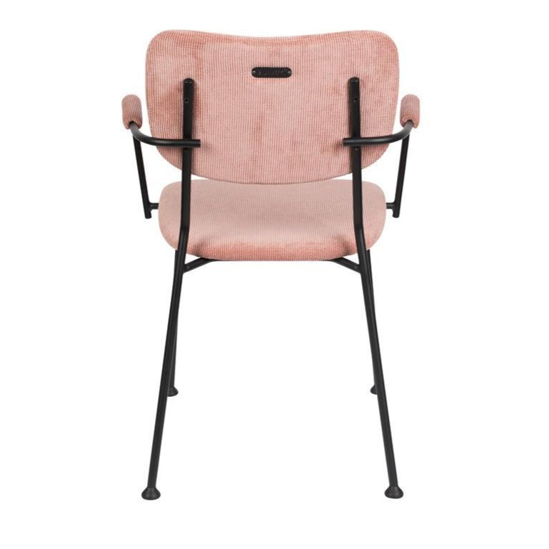 Chair with armrests BENSON pink, Zuiver, Eye on Design