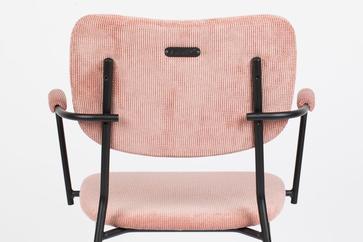 Chair with armrests BENSON pink, Zuiver, Eye on Design