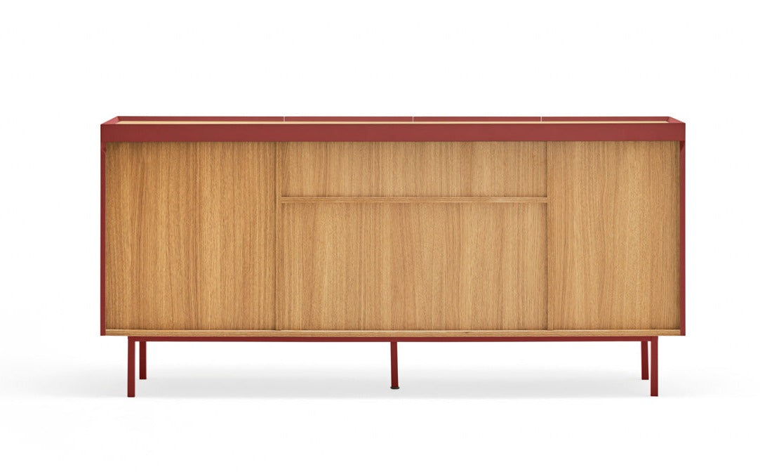ARISTA red chest of drawers