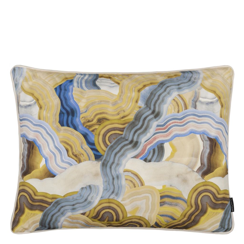 Double-sided pillow IT'S PARADISE AGATE cotton satin