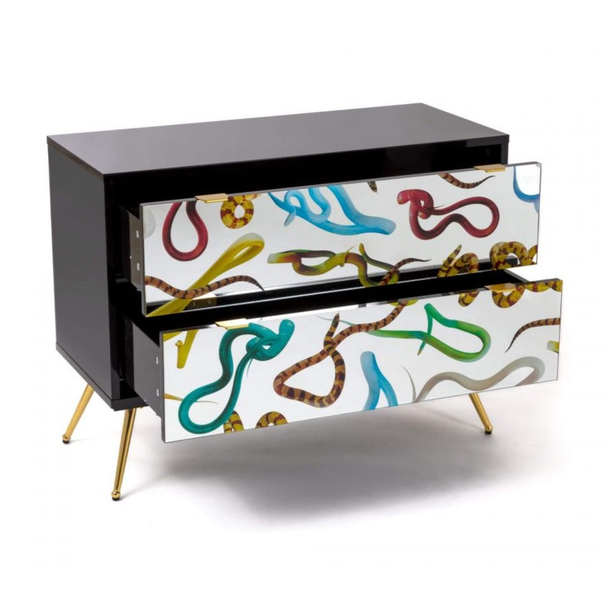 SNAKES cabinet with 2 drawers