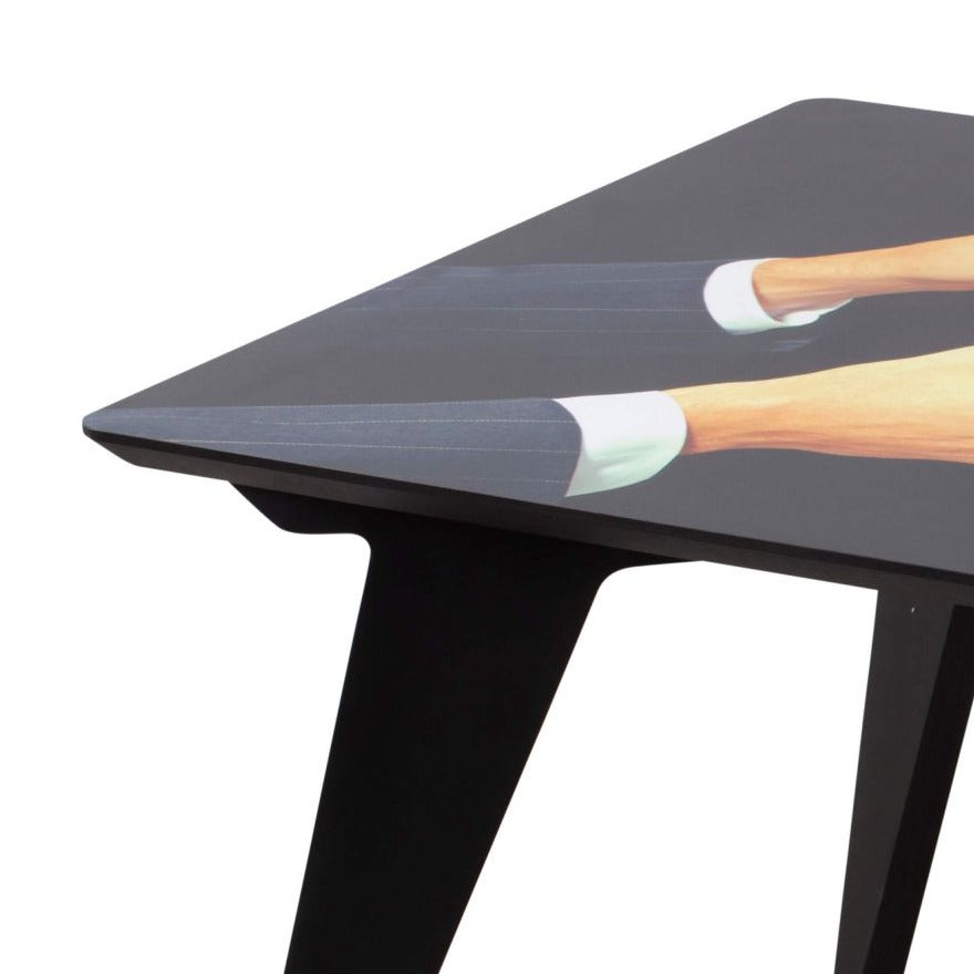 LIPSTICKS rechteckiger Tisch schwarz