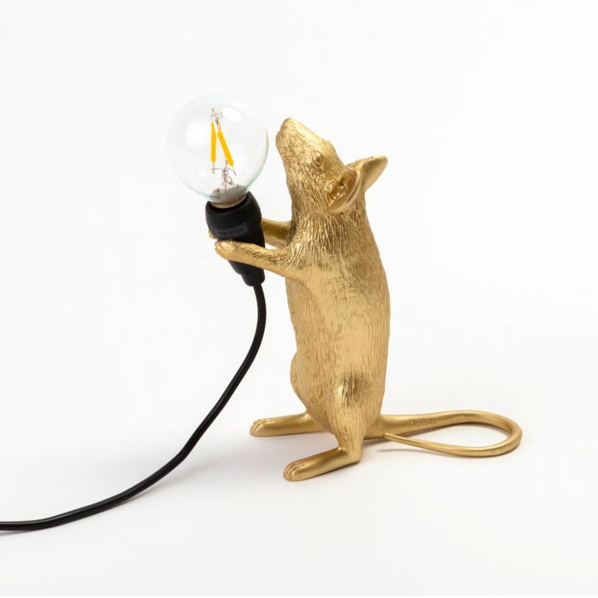 MOUSE STEP lamp gold