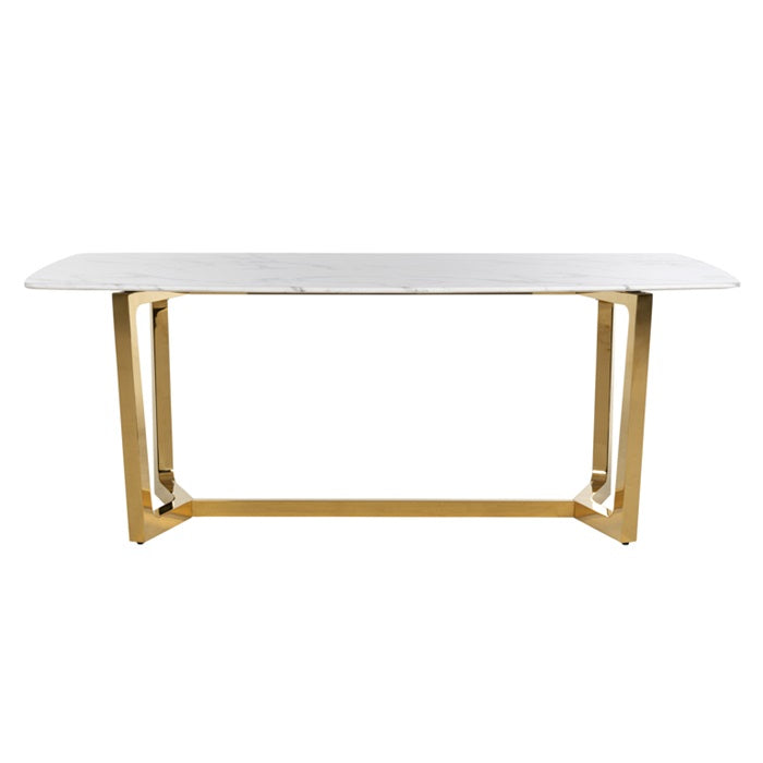 DYNASTY Tisch aus weißem Marmor