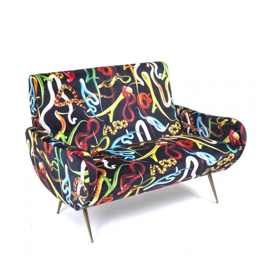 2-seater sofa SNAKES black - Eye on Design