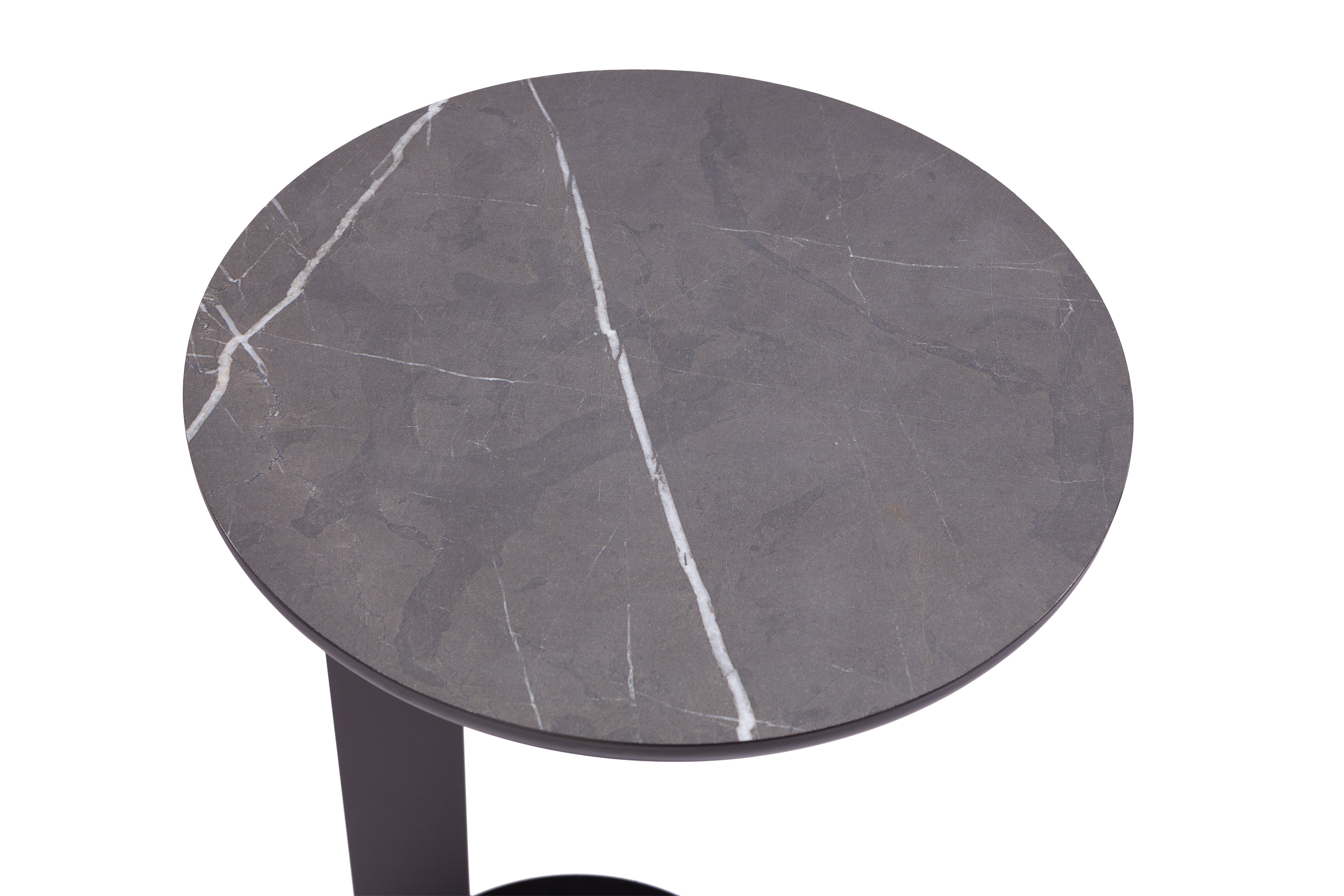 NARVIK side table grey marble
