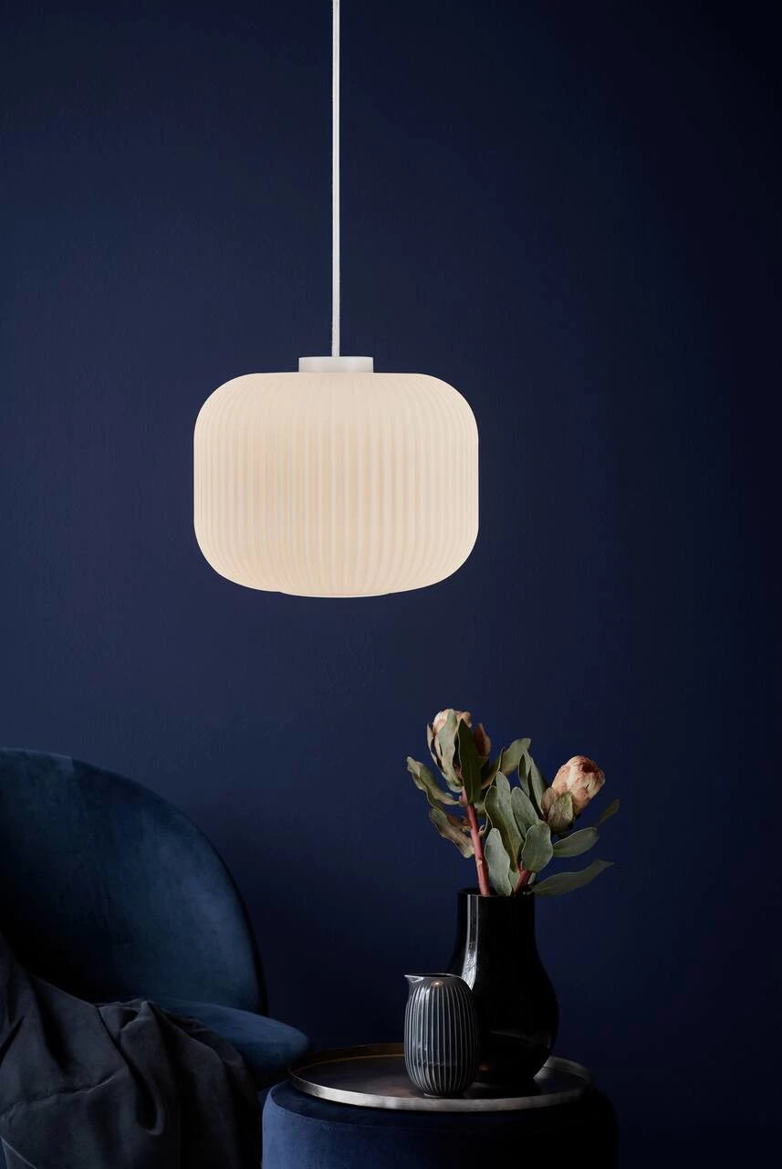 MILFORD OVAL glass pendant lamp