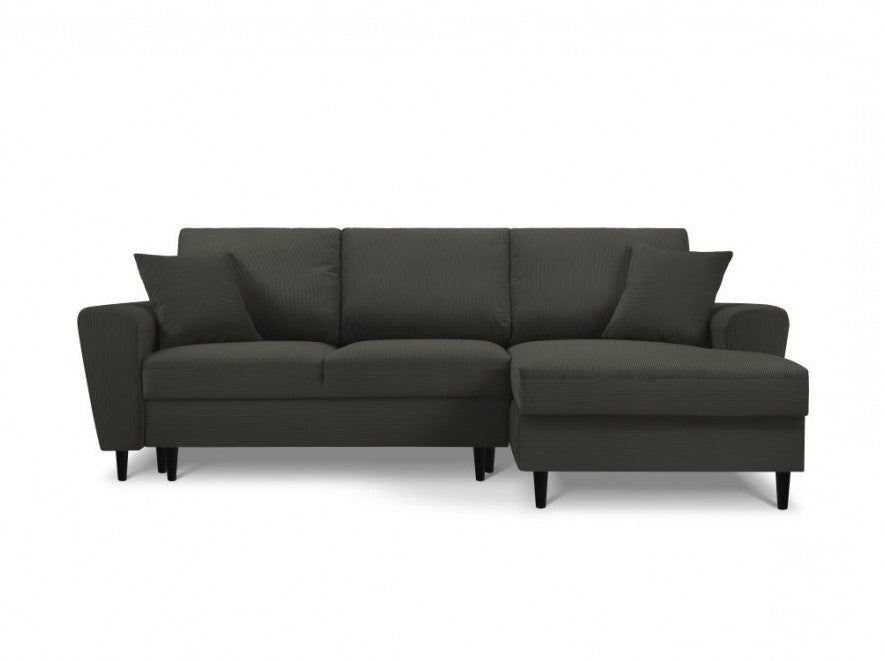 A corner sofa with sleeping function