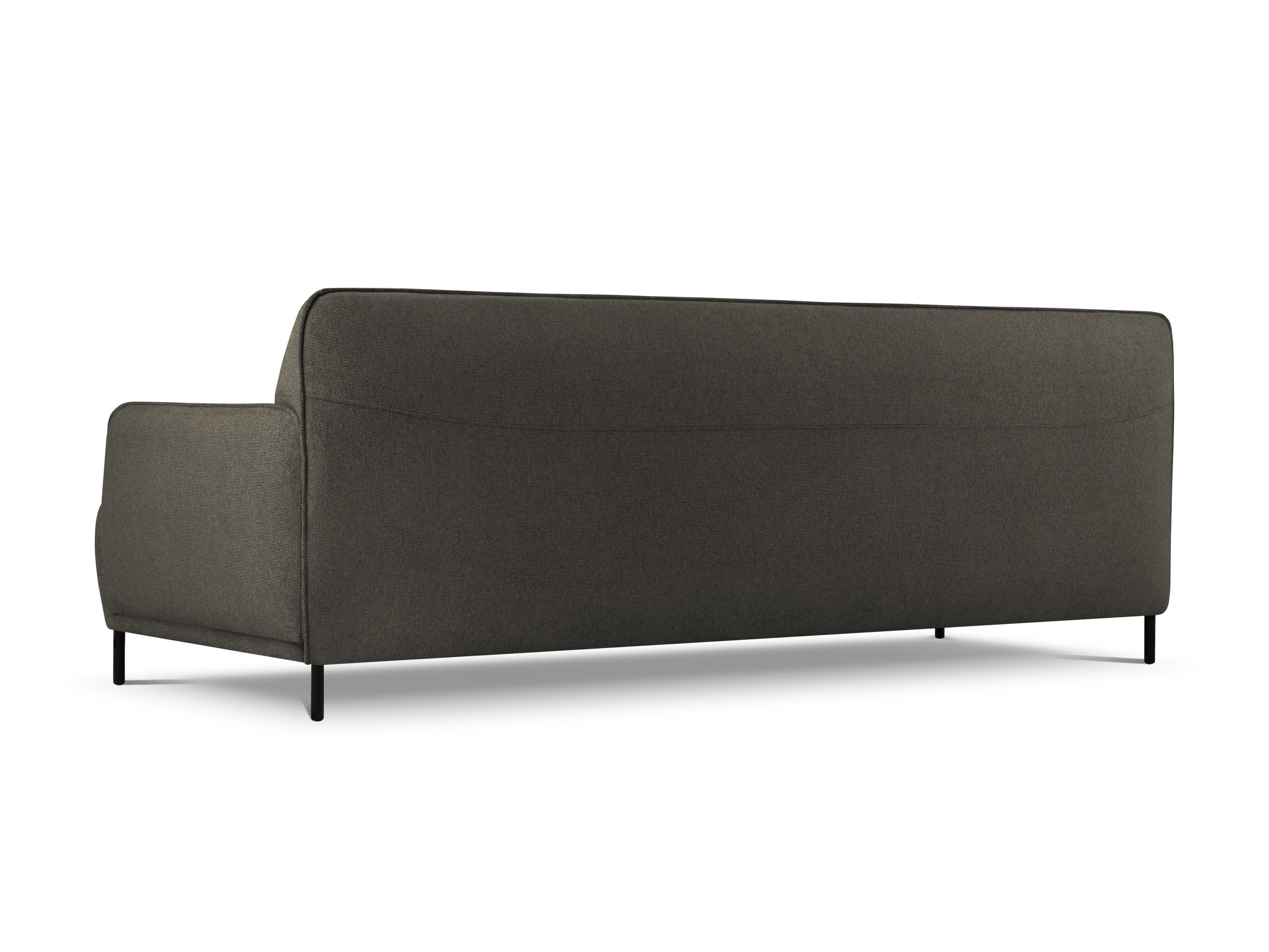 Sofa, "Neso", 3 Seats, 235x90x76
 ,Dark Grey,Black Metal, Windsor & Co, Eye on Design