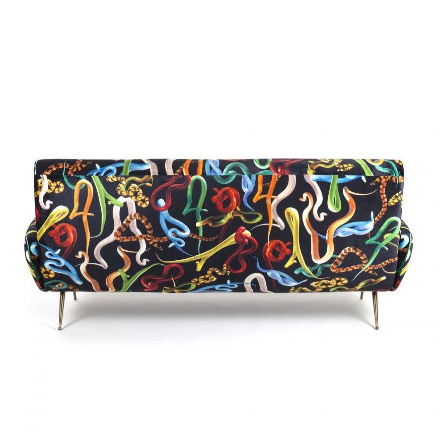 3-seater sofa SNAKES black - Eye on Design