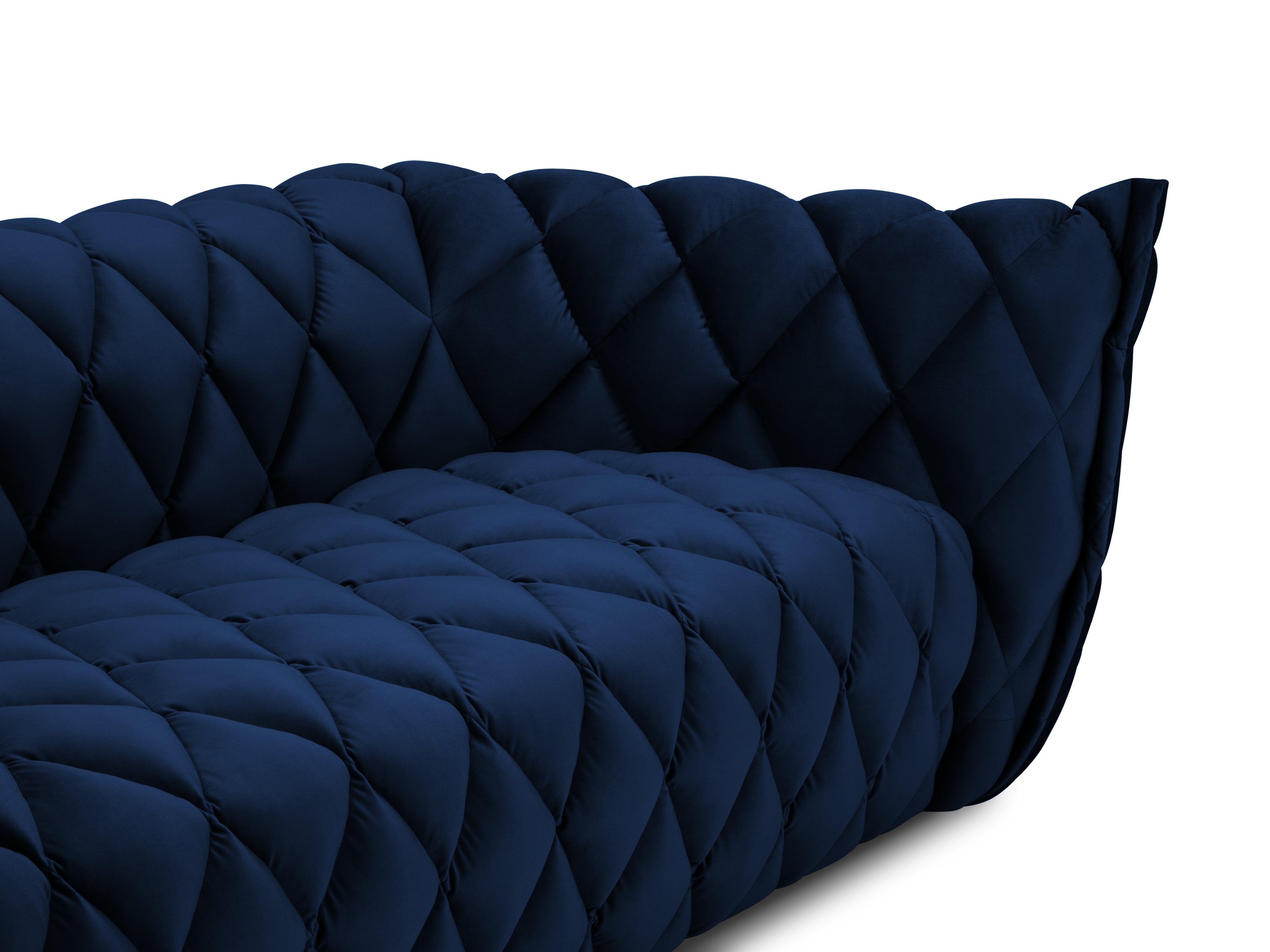 3-seater velvet sofa FLANDRIN royal blue - Eye on Design