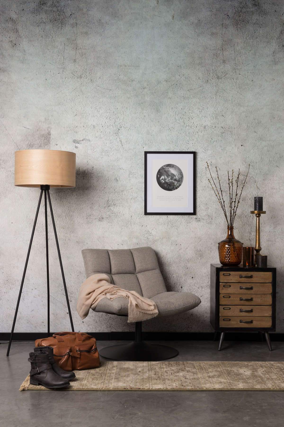 BAR armchair light grey, Dutchbone, Eye on Design