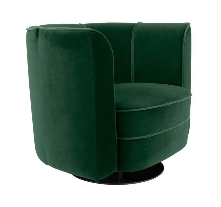 FLOWER armchair green, Dutchbone, Eye on Design