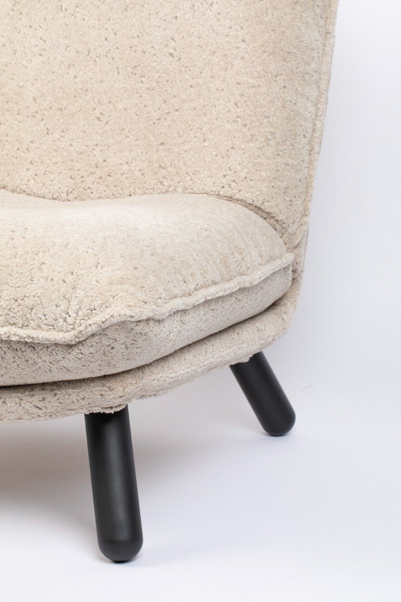LAZY SACK armchair cotton teddy ecru, Zuiver, Eye on Design