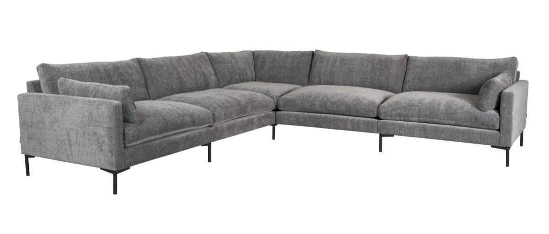 7-seater SUMMER anthracite corner sofa, Zuiver, Eye on Design
