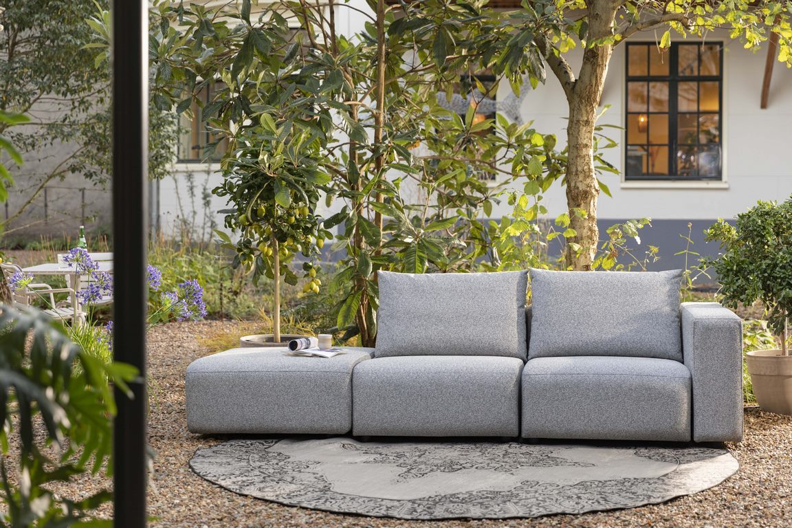 Outdoor sofa BREEZE 3-seater right grey, Zuiver, Eye on Design