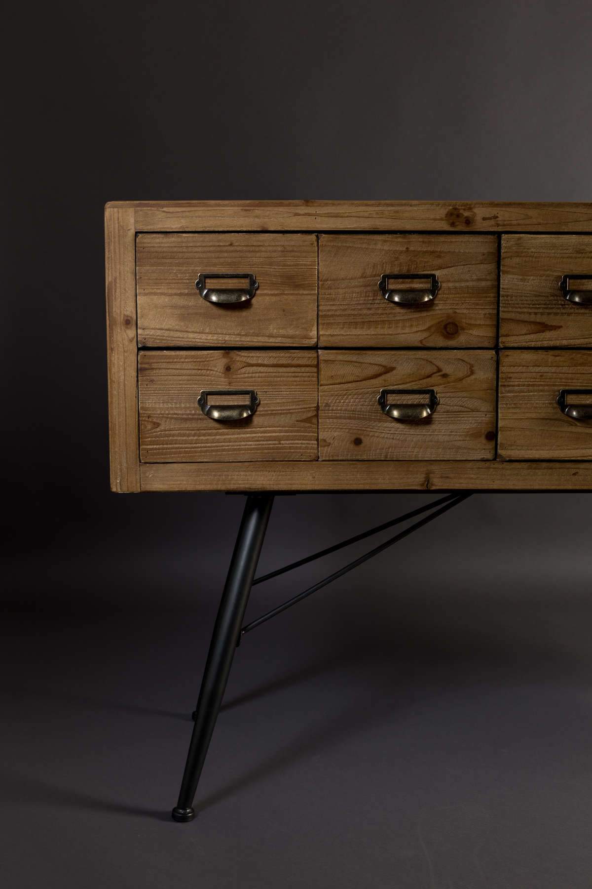 SIX chest of drawers natural