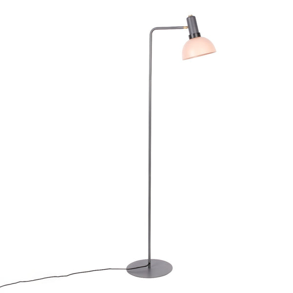 Charlie floor lamp is an ideal lighting in a modern office, above your favorite armchair. The industrial living room, and in particular its seating part will be illuminated in a subtle way, and gain additional coziness. The highest quality metal alloy from which the lamp was made was emphasized by brass accessories. It is also worth paying attention to the tilted basket, thanks to which the light always falls where it should,