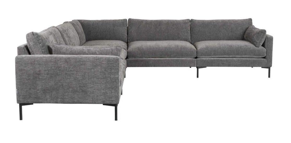 7-seater SUMMER anthracite corner sofa, Zuiver, Eye on Design