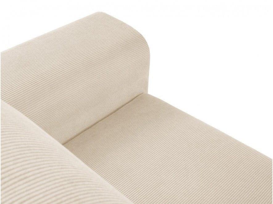 corduroy corner with armrests
