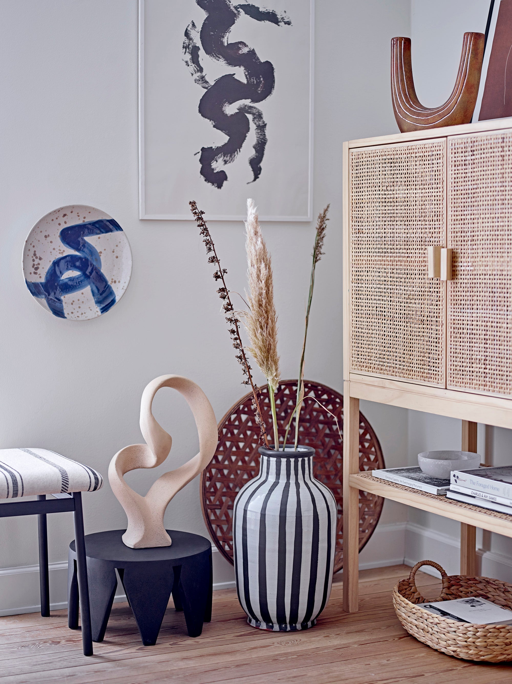 SANA dresser made of pine and cane, Bloomingville, Eye on Design