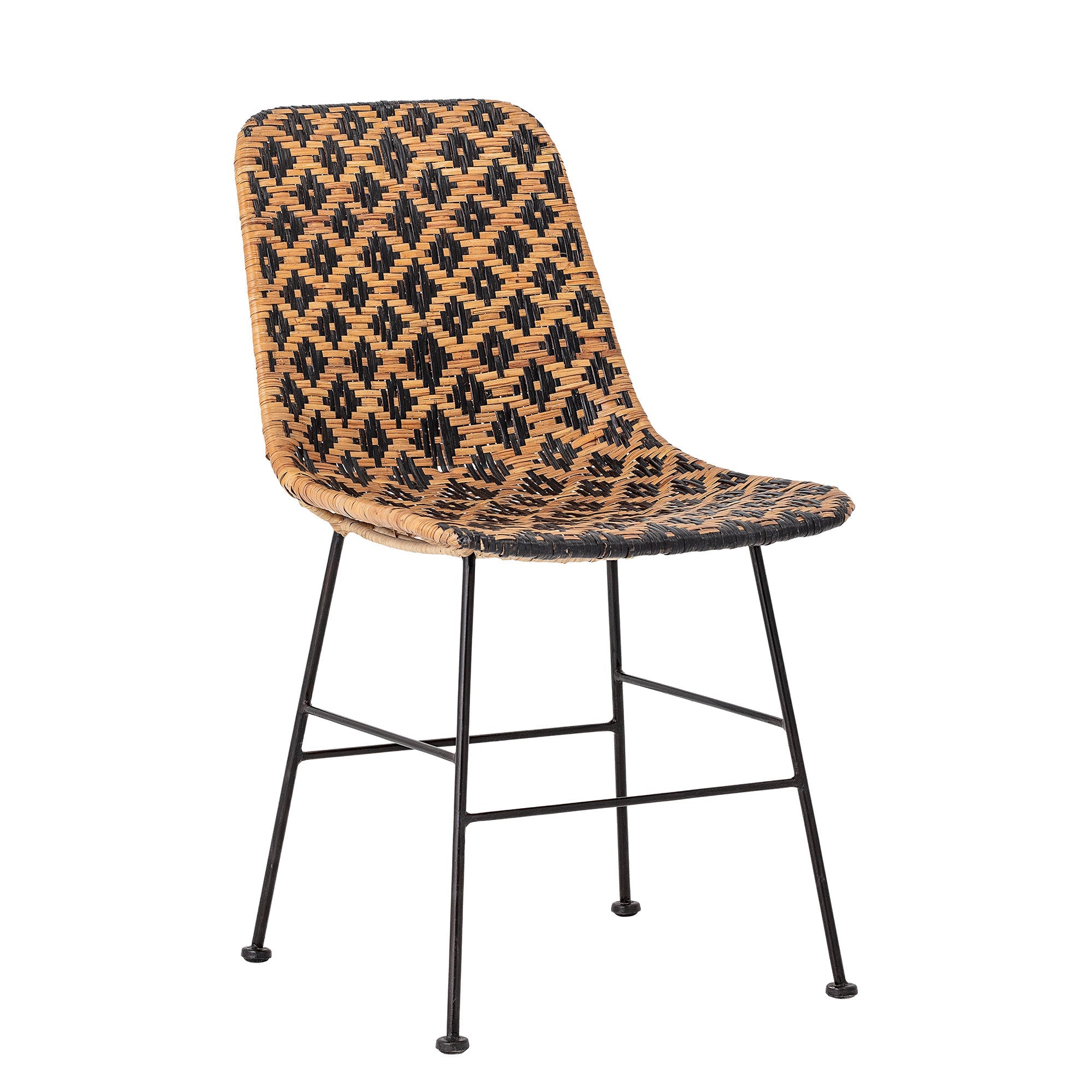 Rattan chair KITT with black design, Bloomingville, Eye on Design