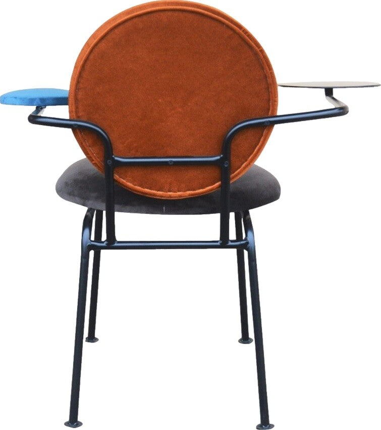 MEDALLION armchair with table black with orange, Happy Barok, Eye on Design