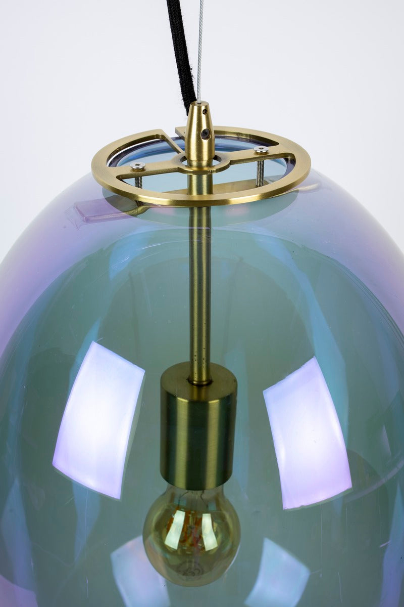 BUBBLE BLOWER LONG opal glass pendant lamp