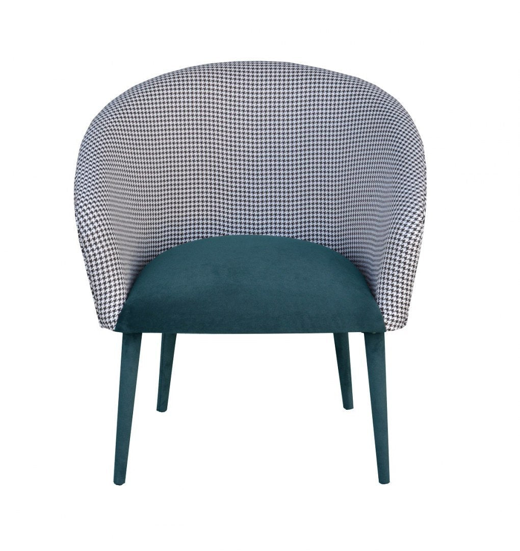 PLUM 2 pepita armchair with maritime, Happy Barok, Eye on Design