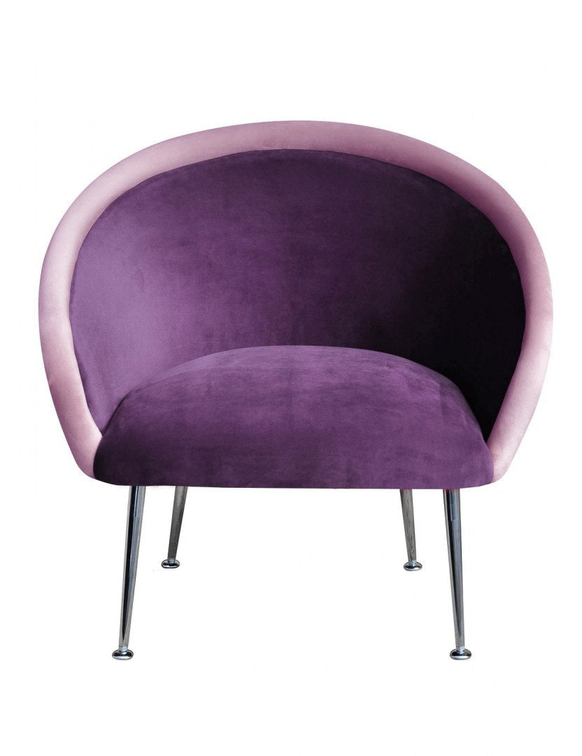 PLUM 3 armchair purple with pink, Happy Barok, Eye on Design