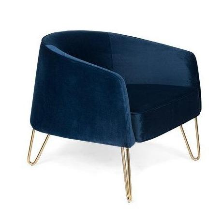 QUEENALICIOUS lounge chair blue