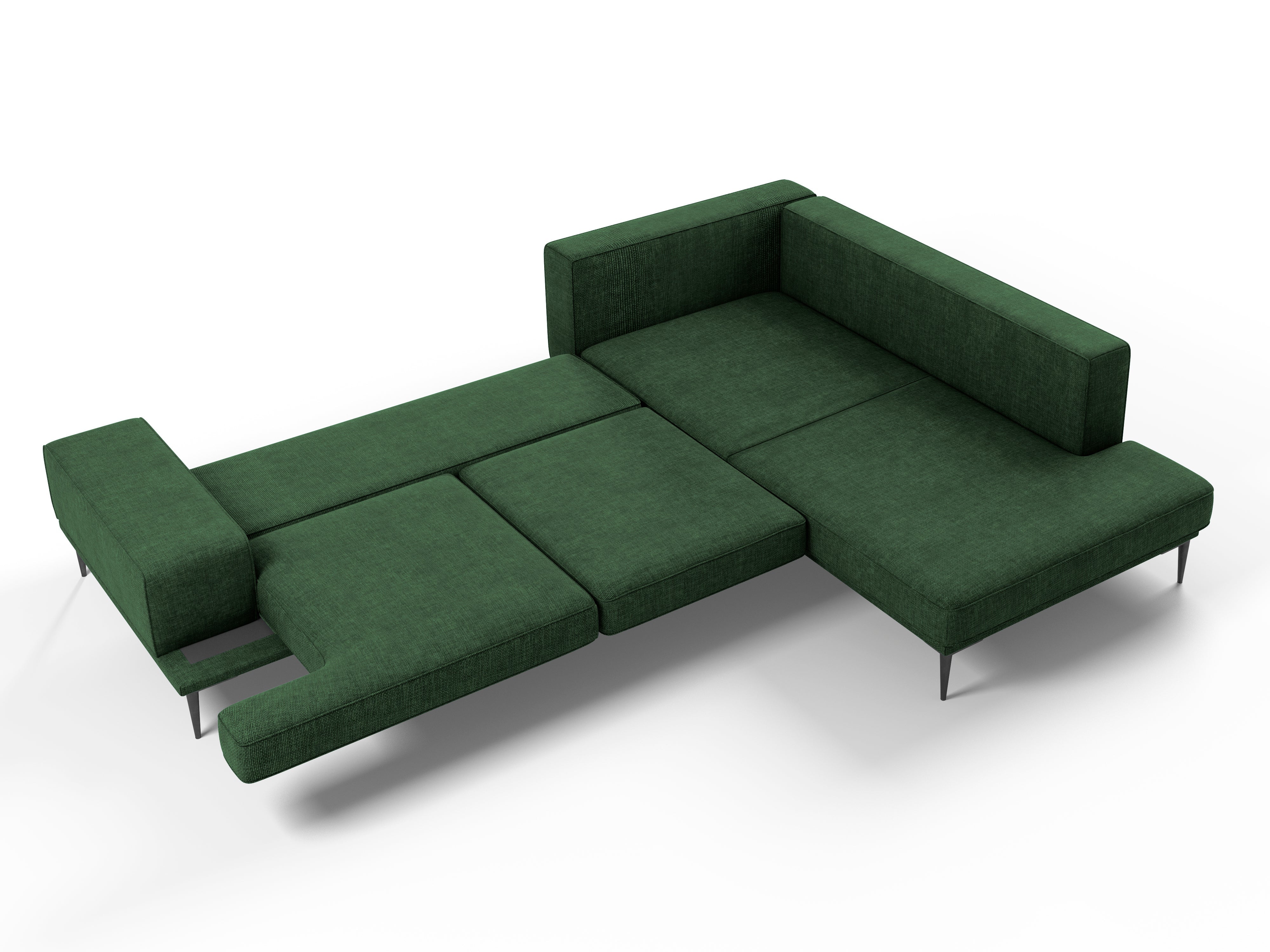 Right corner sofa LIEGE green