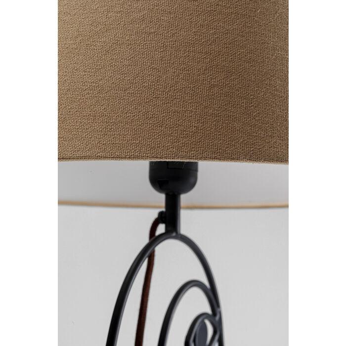 WIRE FACE table lamp with beige lampshade, Kare Design, Eye on Design