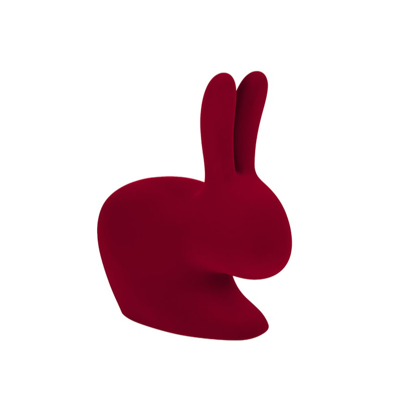 Rabbit is a pendant for a book designed by Stefano Giovannoni. A symbol of love and fertility, this toddler will bring you happiness! The velvet surface is softer to the touch.