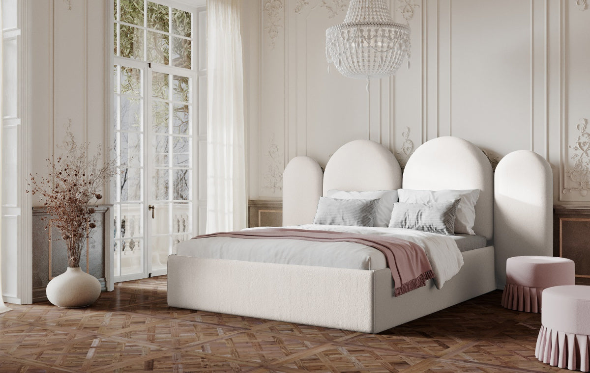 Upholstered bed CLOUD white, Happy Barok, Eye on Design