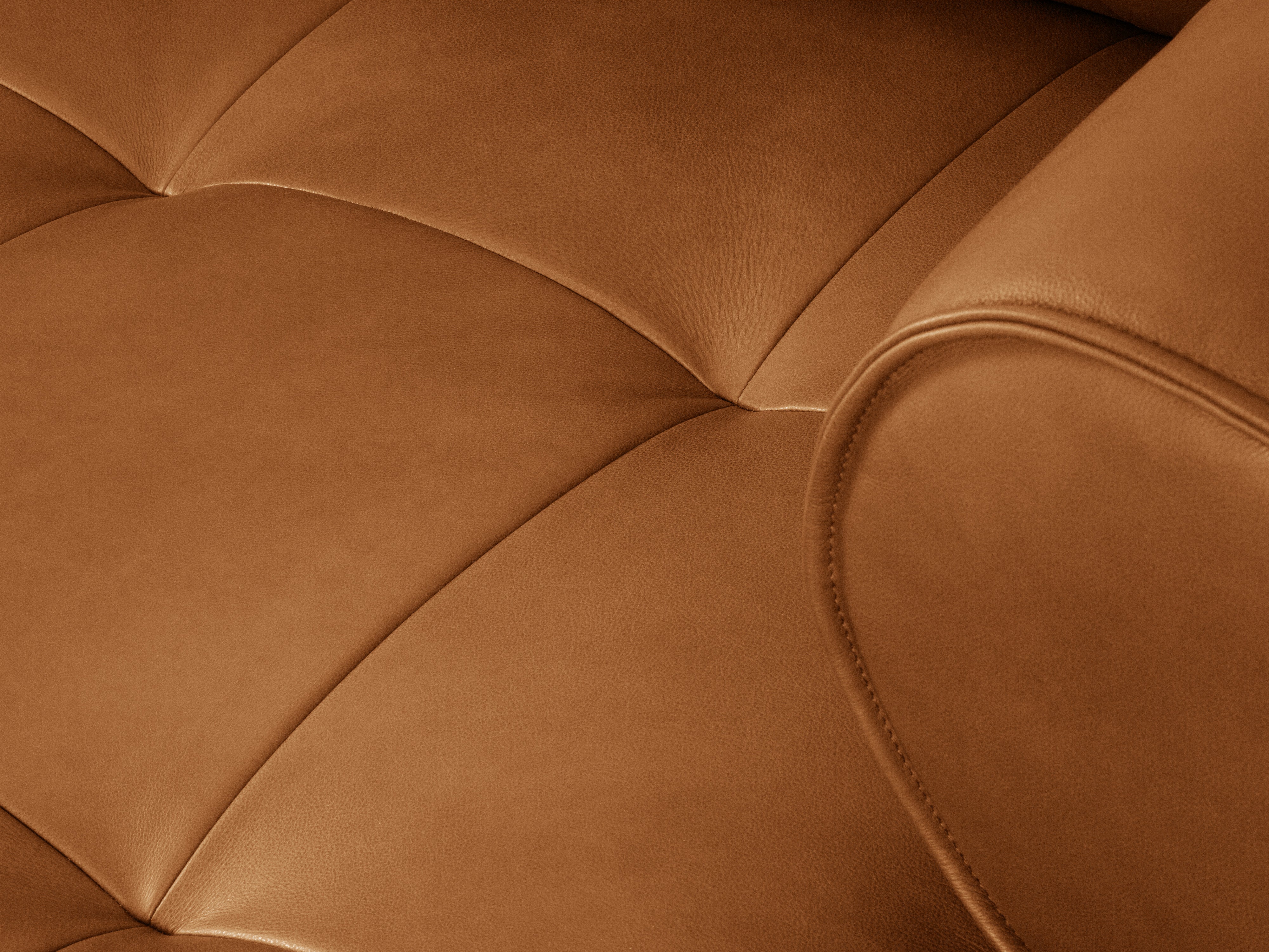 Sofa skórzana 4-osobowa LILY koniakowy, Maison Heritage, Eye on Design