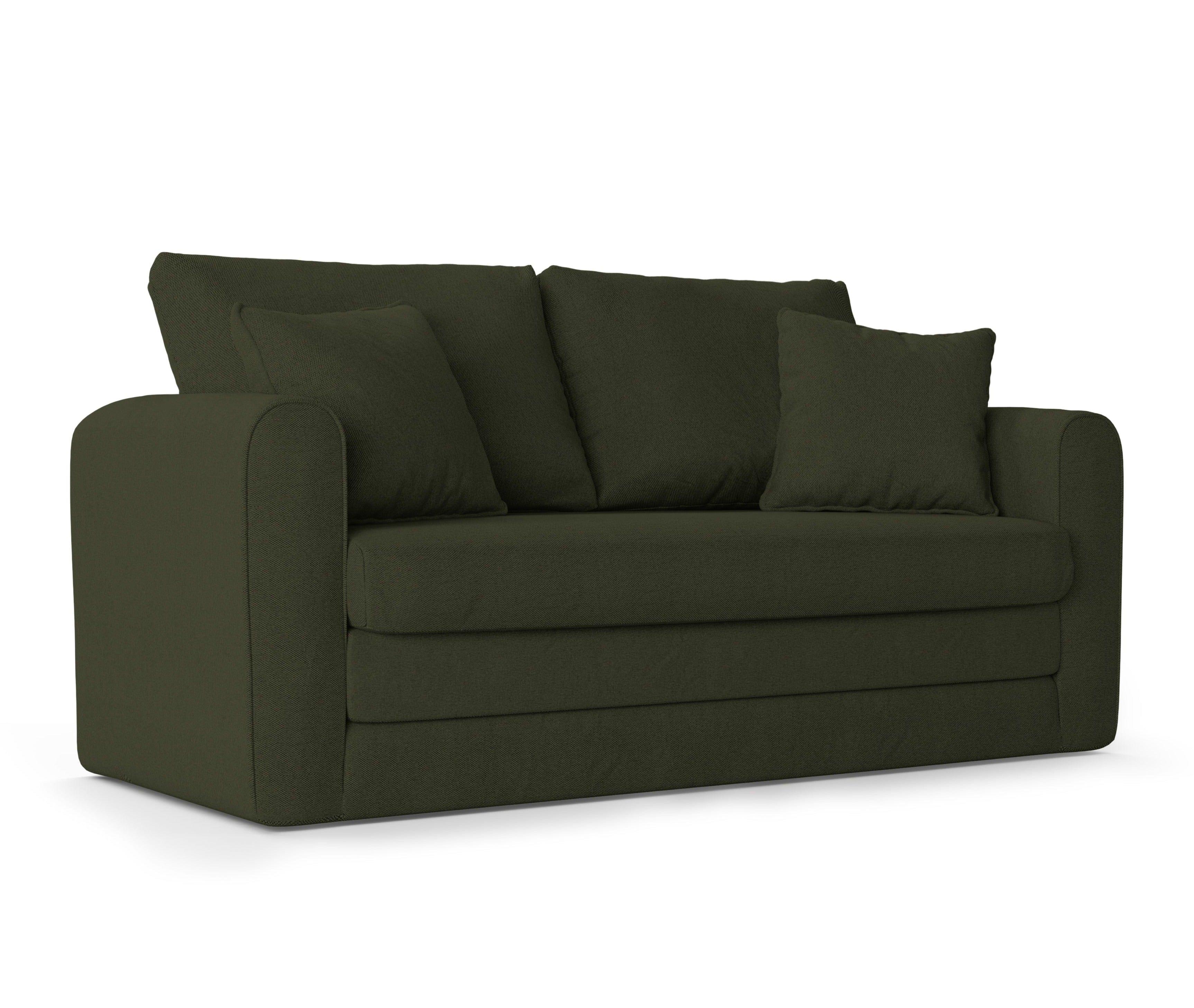 Sofa 2-osobowa z funkcją spania LIDO ciemnozielony Micadoni    Eye on Design