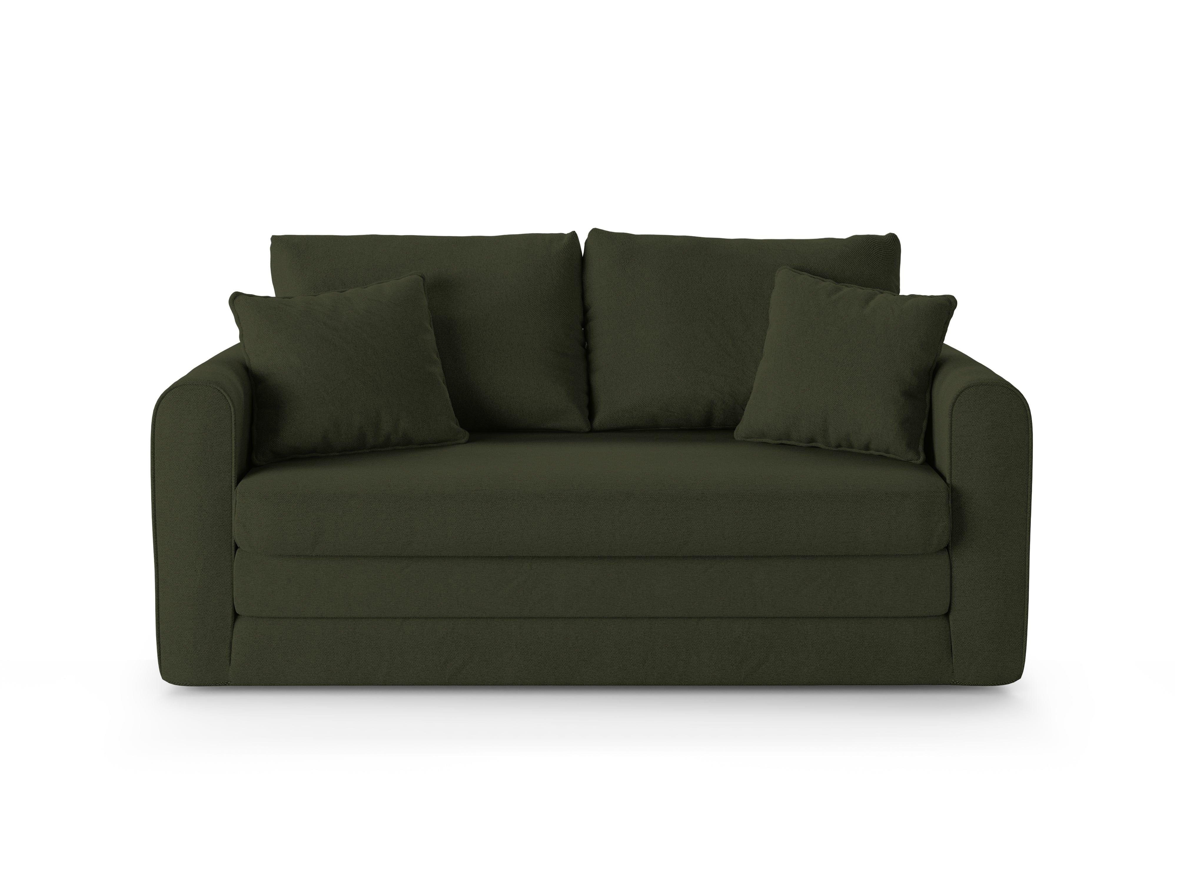 Sofa 2-osobowa z funkcją spania LIDO ciemnozielony Micadoni    Eye on Design