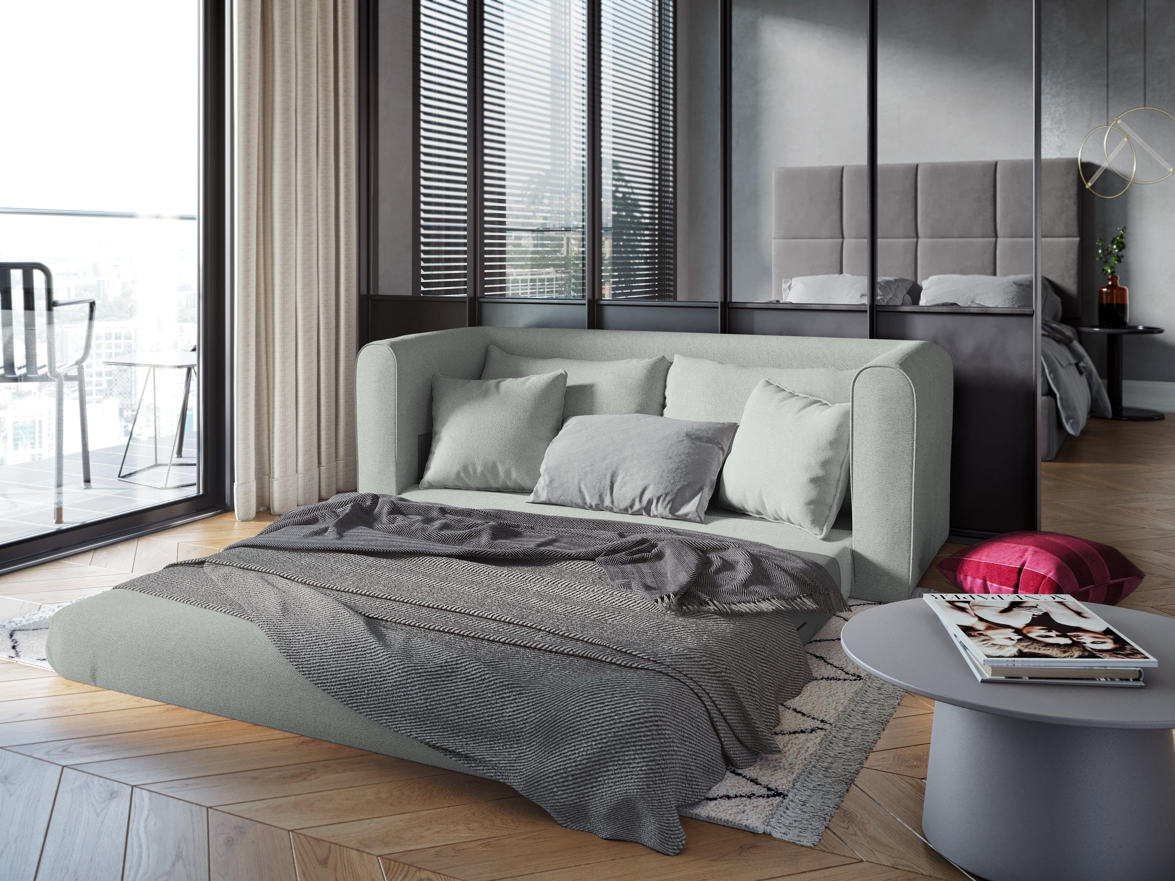 Sofa 2-osobowa z funkcją spania LIDO błękitny Micadoni    Eye on Design