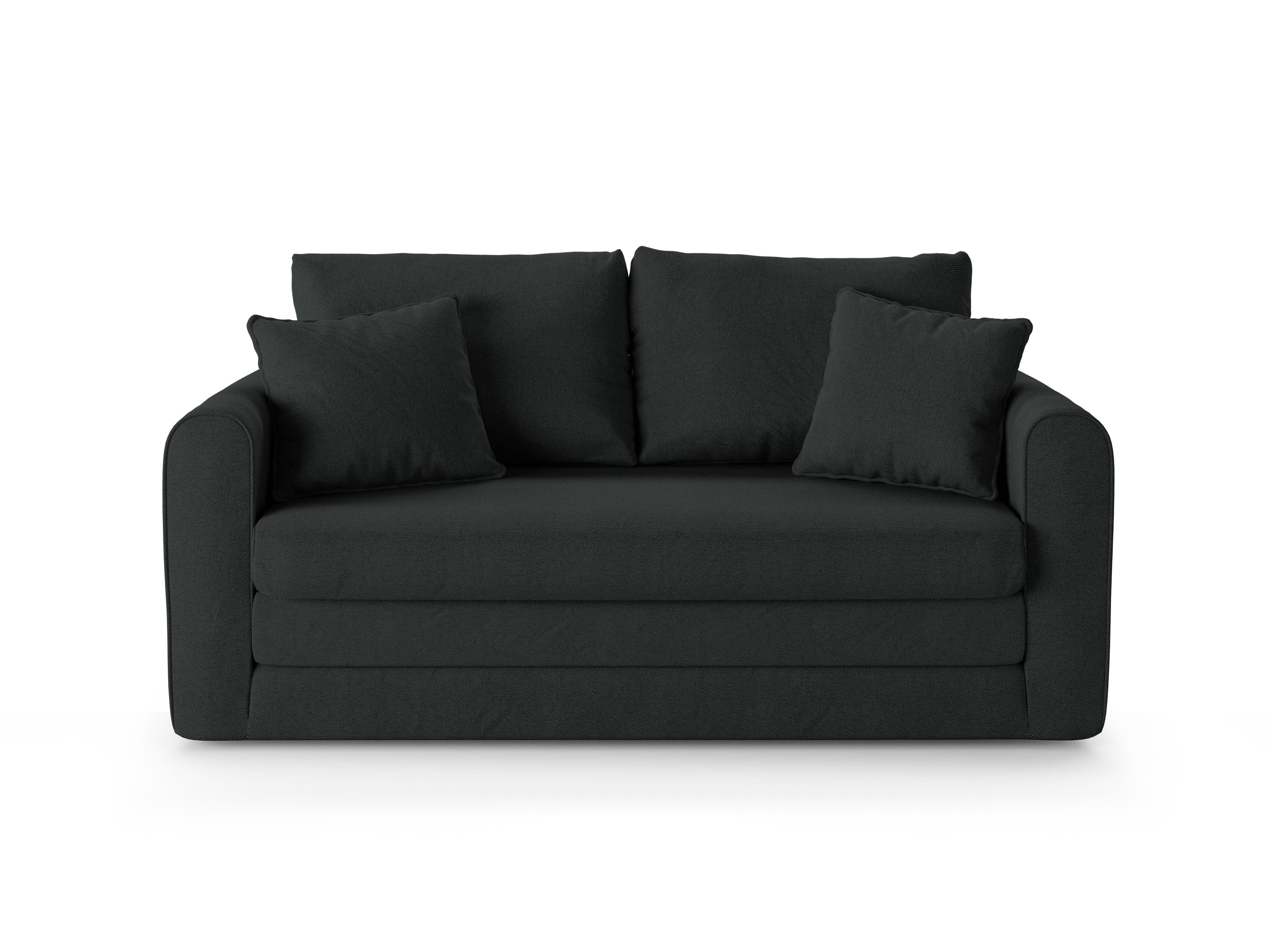 Sofa 2-osobowa z funkcją spania LIDO ciemnoszary Micadoni    Eye on Design