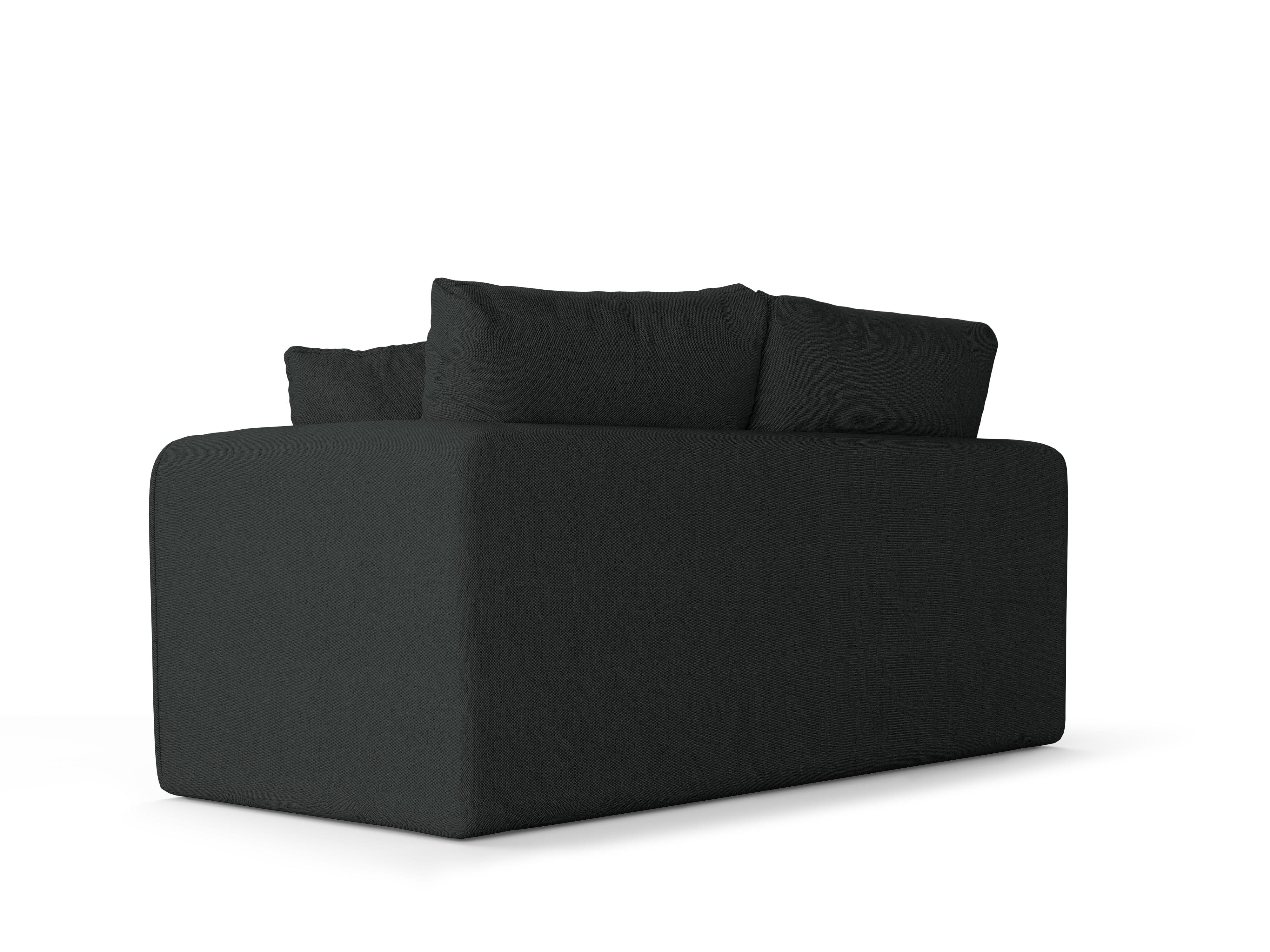 Sofa 2-osobowa z funkcją spania LIDO ciemnoszary Micadoni    Eye on Design