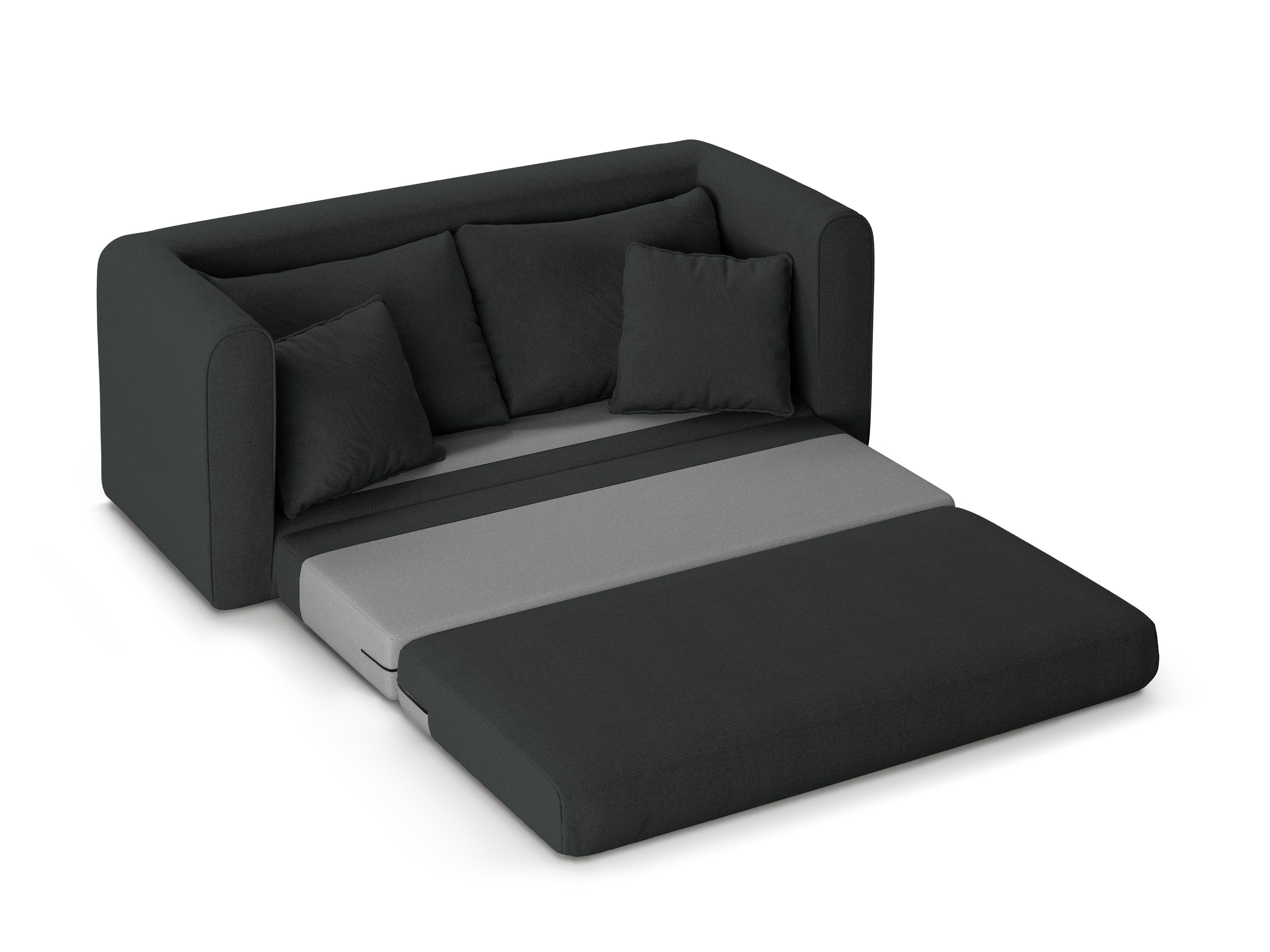 Sofa 2-osobowa z funkcją spania LIDO ciemnoszary Micadoni    Eye on Design