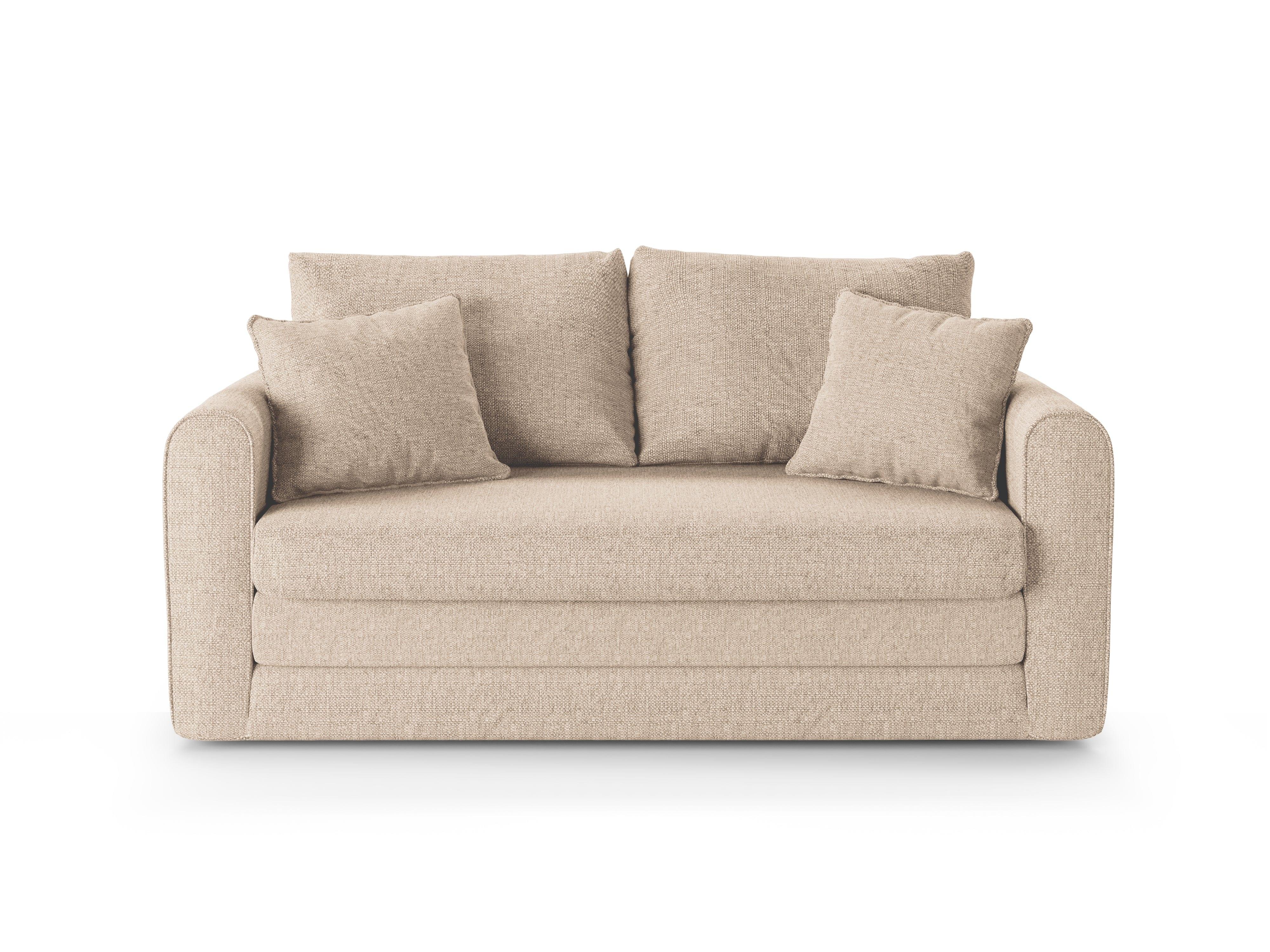 Sofa 2-osobowa z funkcją spania LIDO jasnobeżowy Micadoni    Eye on Design